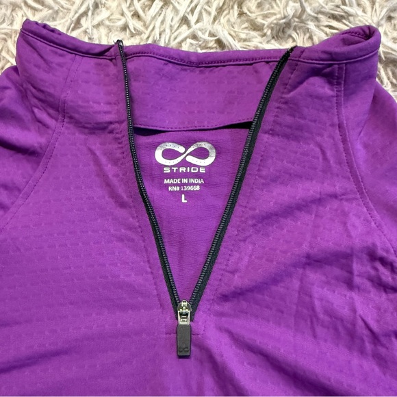 Women’s Large Purple Stride Short Sleeve Horseback Riding Sunshirt. Good Cond. - Picture 4 of 4